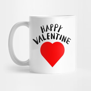 Happy Valentine Love Red Mug